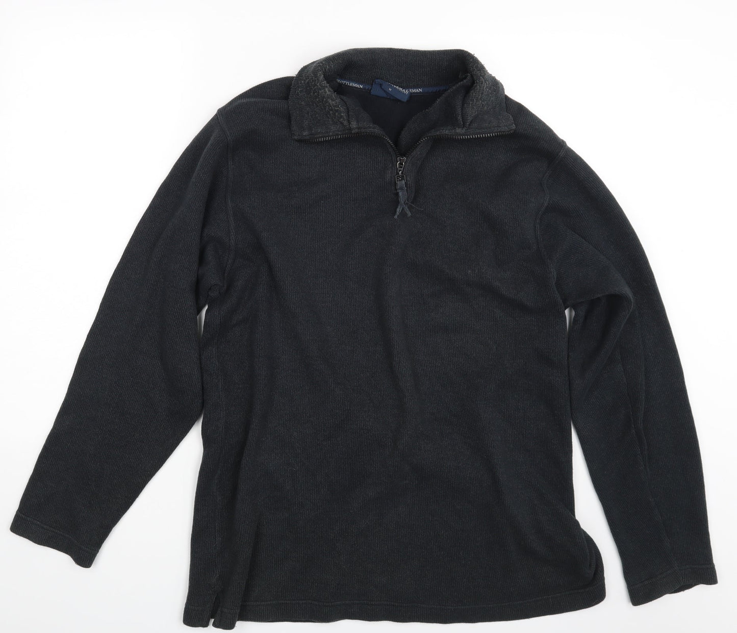 Throttle Man Mens Black   Pullover Jumper Size M