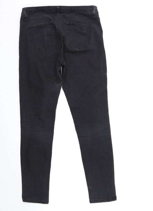 Denim & Co. Womens Blue  Denim Skinny Jeans Size 10 L27 in