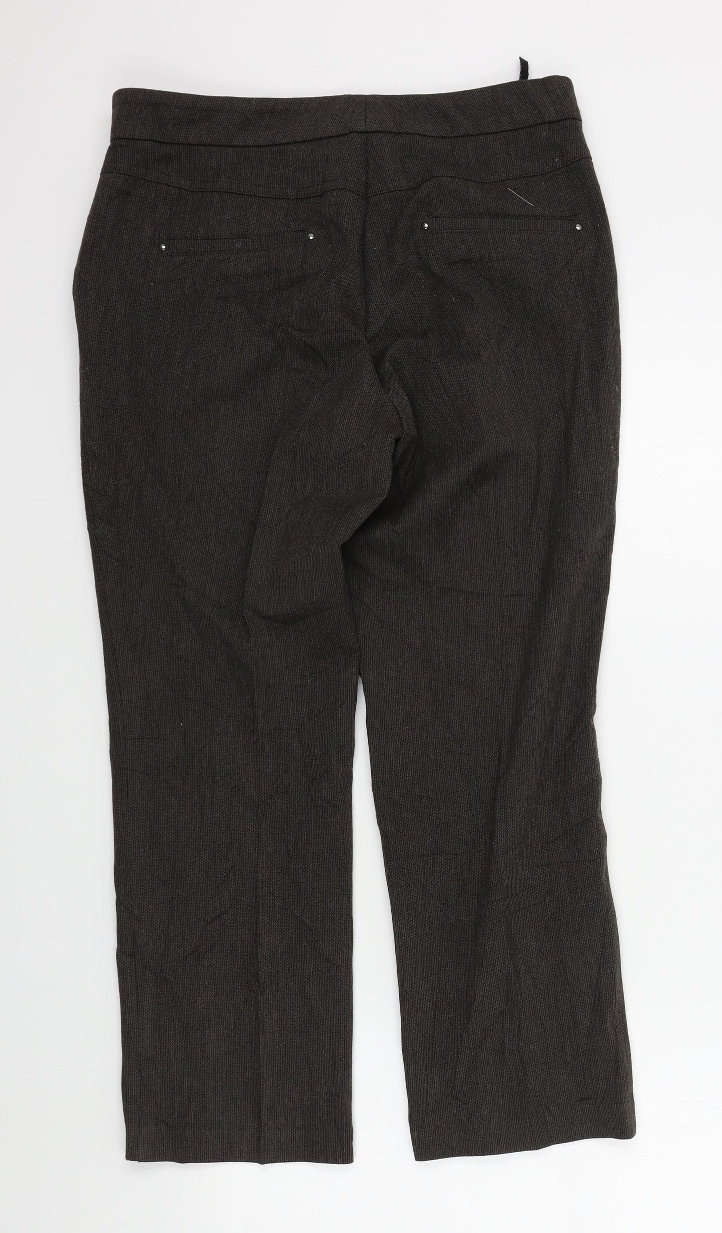 M&S Womens Brown   Trousers  Size 32 L26 in