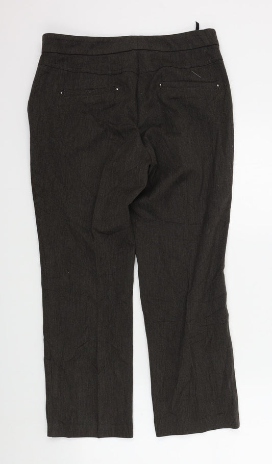 M&S Womens Brown   Trousers  Size 32 L26 in