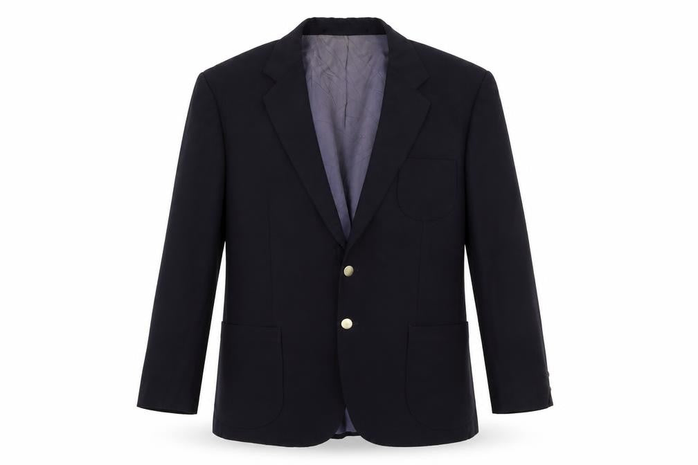 Preworn Mens Blue   Jacket Suit Jacket Size 46