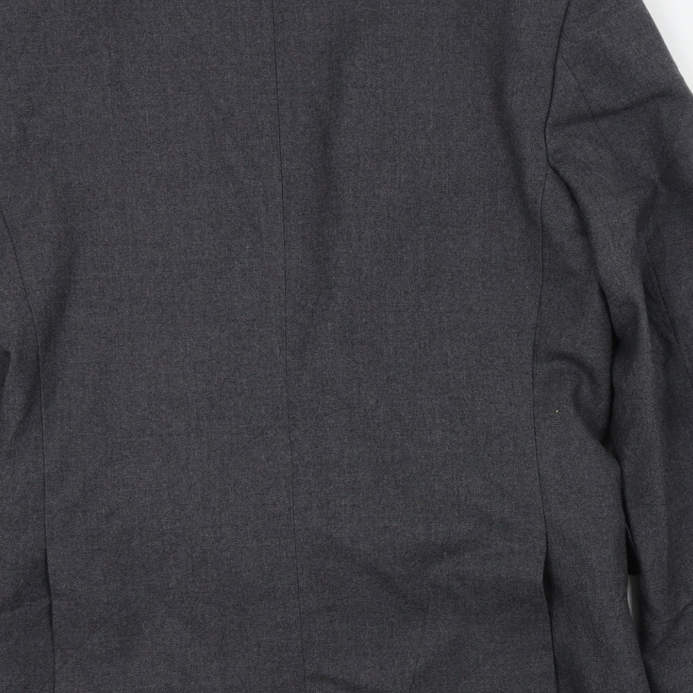 the label Mens Grey   Jacket Suit Jacket Size L
