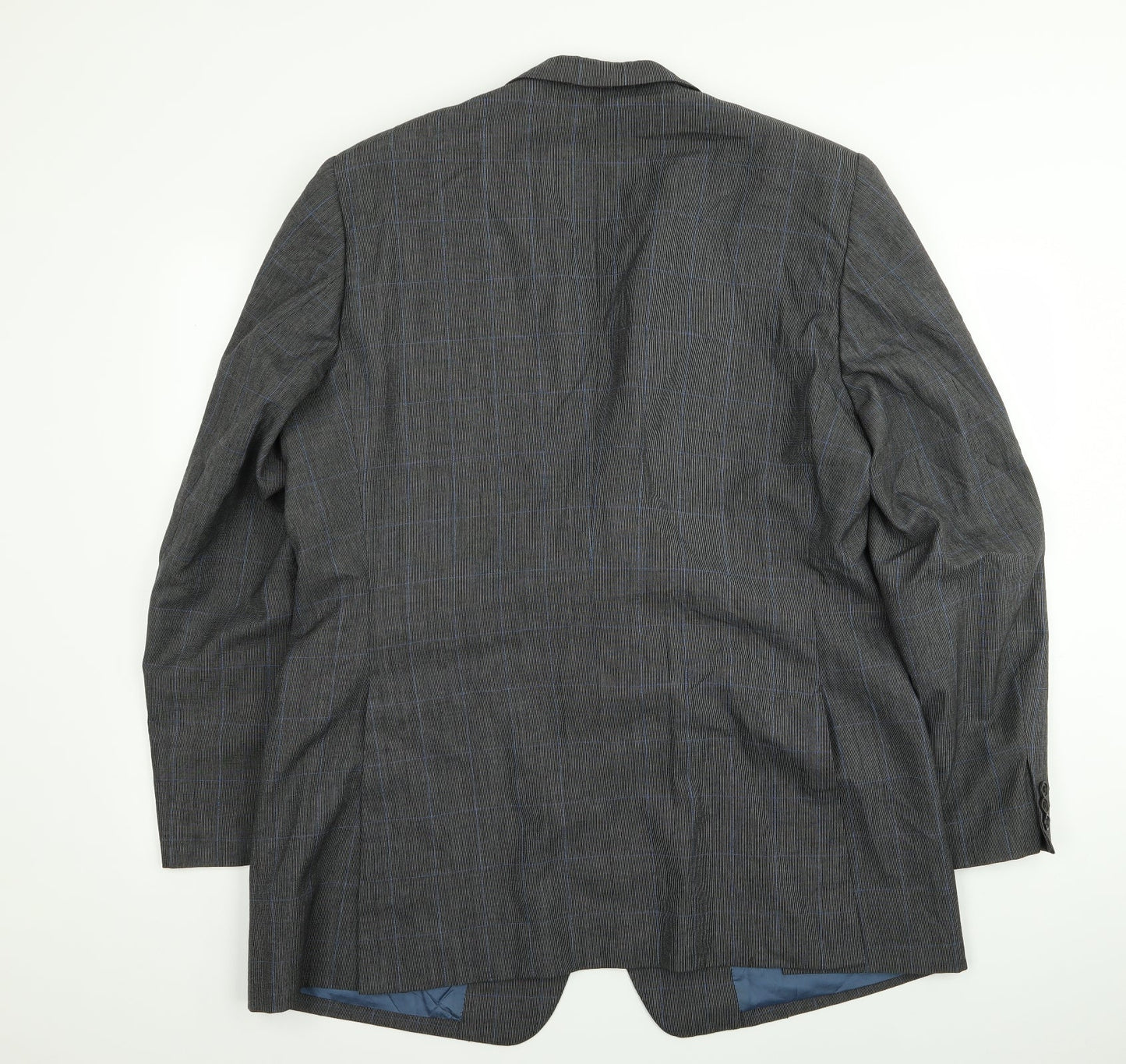 Preworn Mens Grey Striped  Jacket Blazer Size 40
