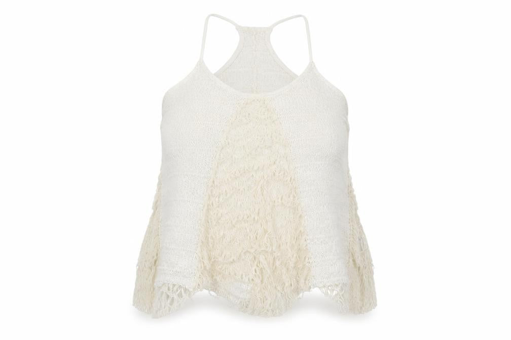 Preworn Womens White   Basic Tank Size M