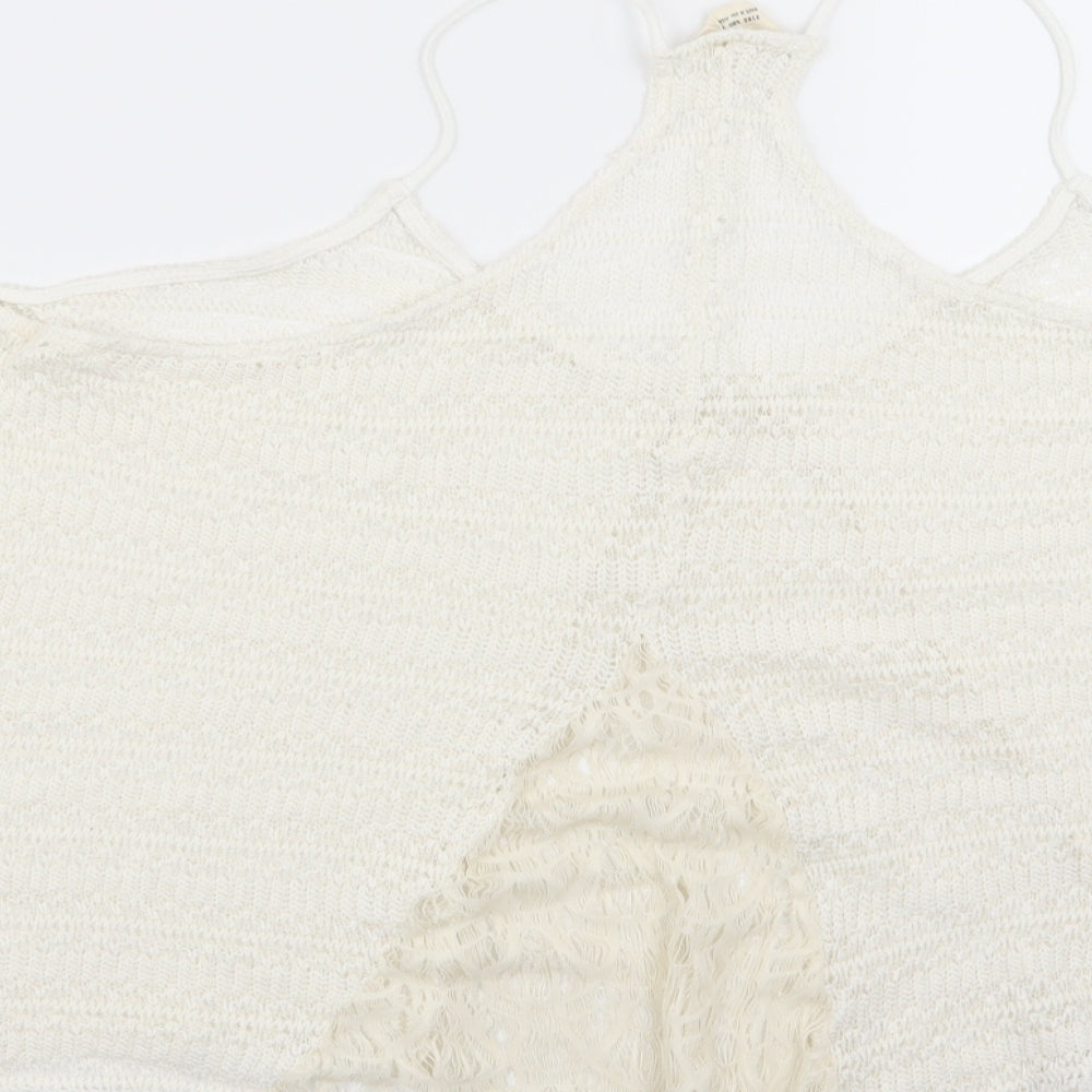 Preworn Womens White   Basic Tank Size M
