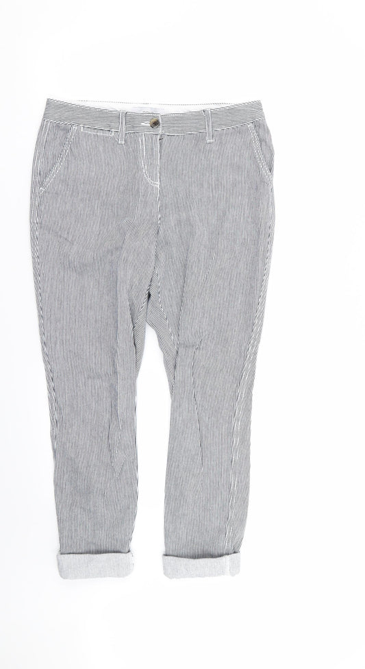 NEXT Womens Multicoloured Striped  Trousers  Size 8 L25 in