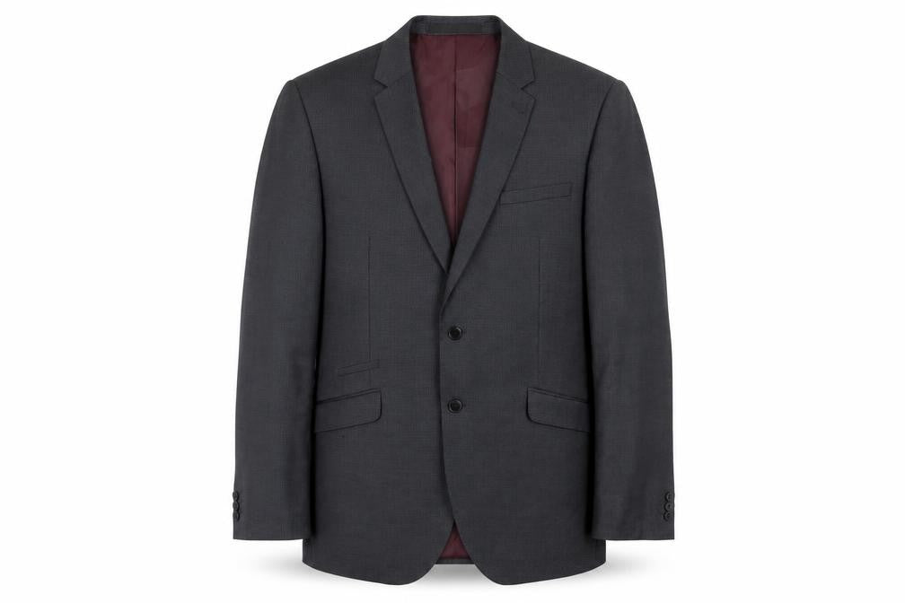 Marks and Spencer Mens Grey Striped  Jacket Suit Jacket Size 42