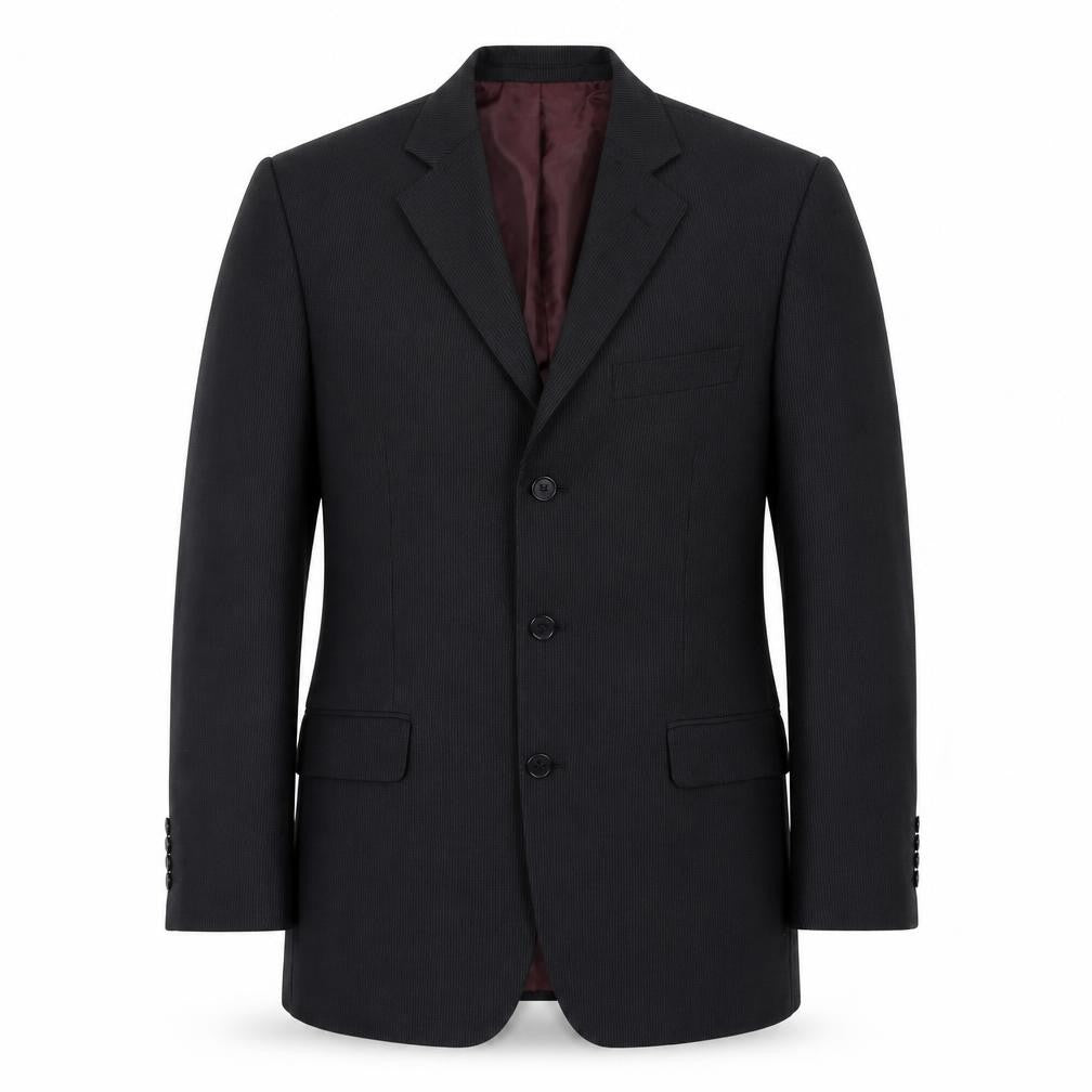 Marks and Spencer Mens Black Striped  Jacket Suit Jacket Size 38