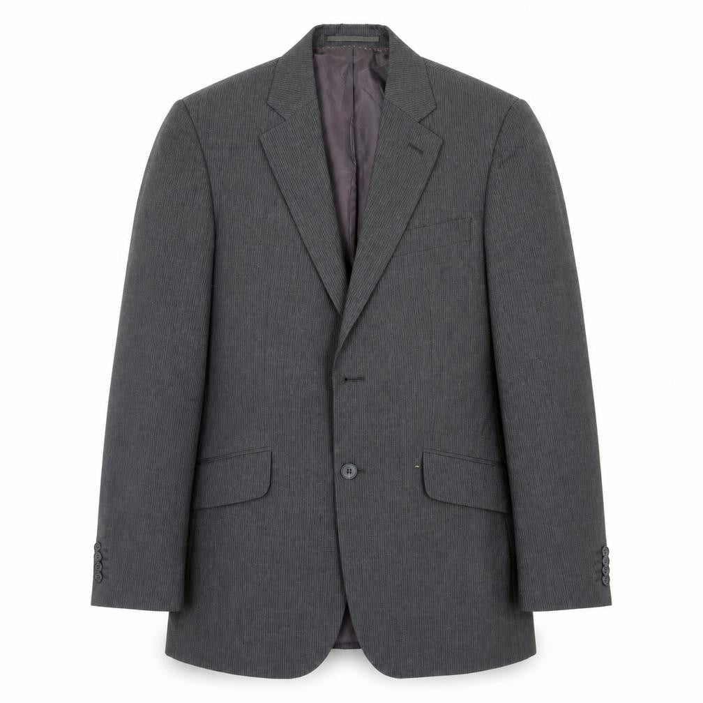 F&F Mens Grey Striped  Jacket Suit Jacket Size 38