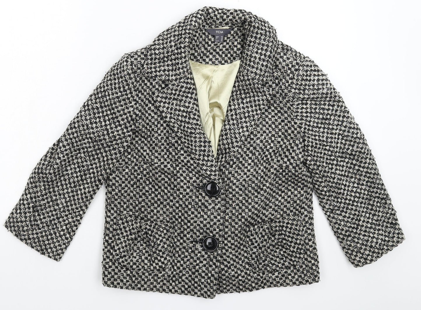 TCM Womens Multicoloured Houndstooth  Jacket Blazer Size 10