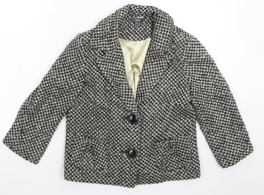 TCM Womens Multicoloured Houndstooth  Jacket Blazer Size 10