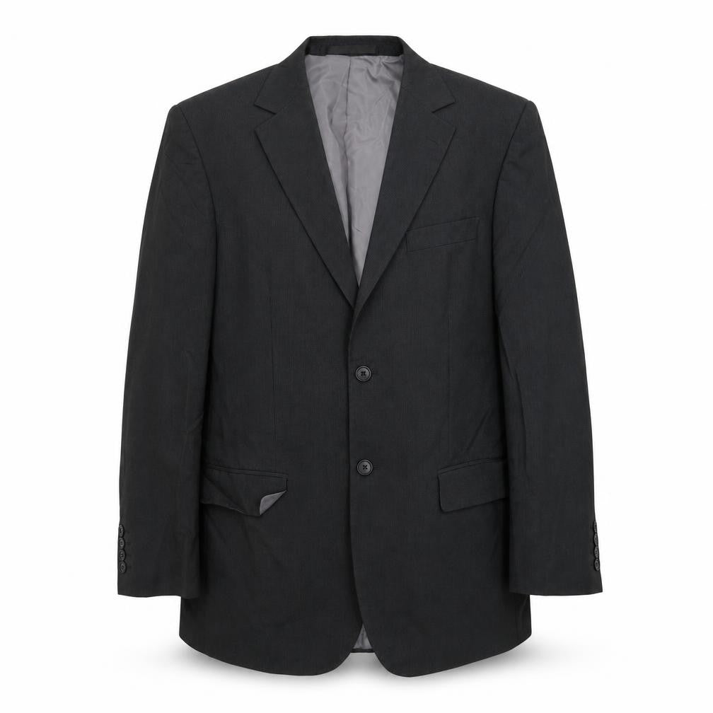 Marks and Spencer Mens Black Striped  Jacket Suit Jacket Size 40