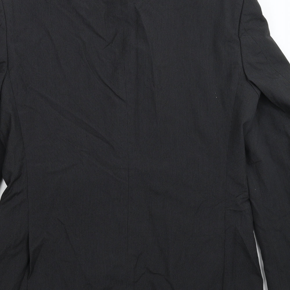 Marks and Spencer Mens Black Striped  Jacket Suit Jacket Size 40