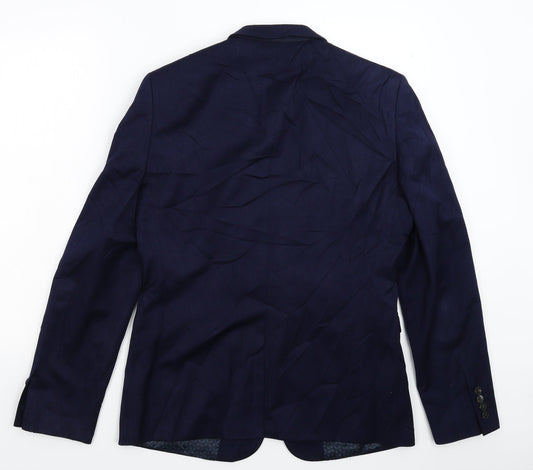 Burton Mens Blue   Jacket Suit Jacket Size 40