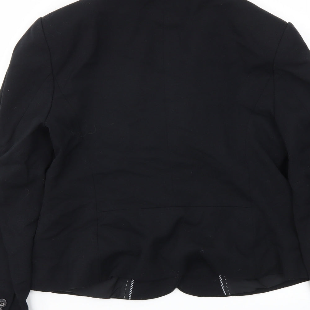 M&S Womens Black   Jacket Blazer Size 10