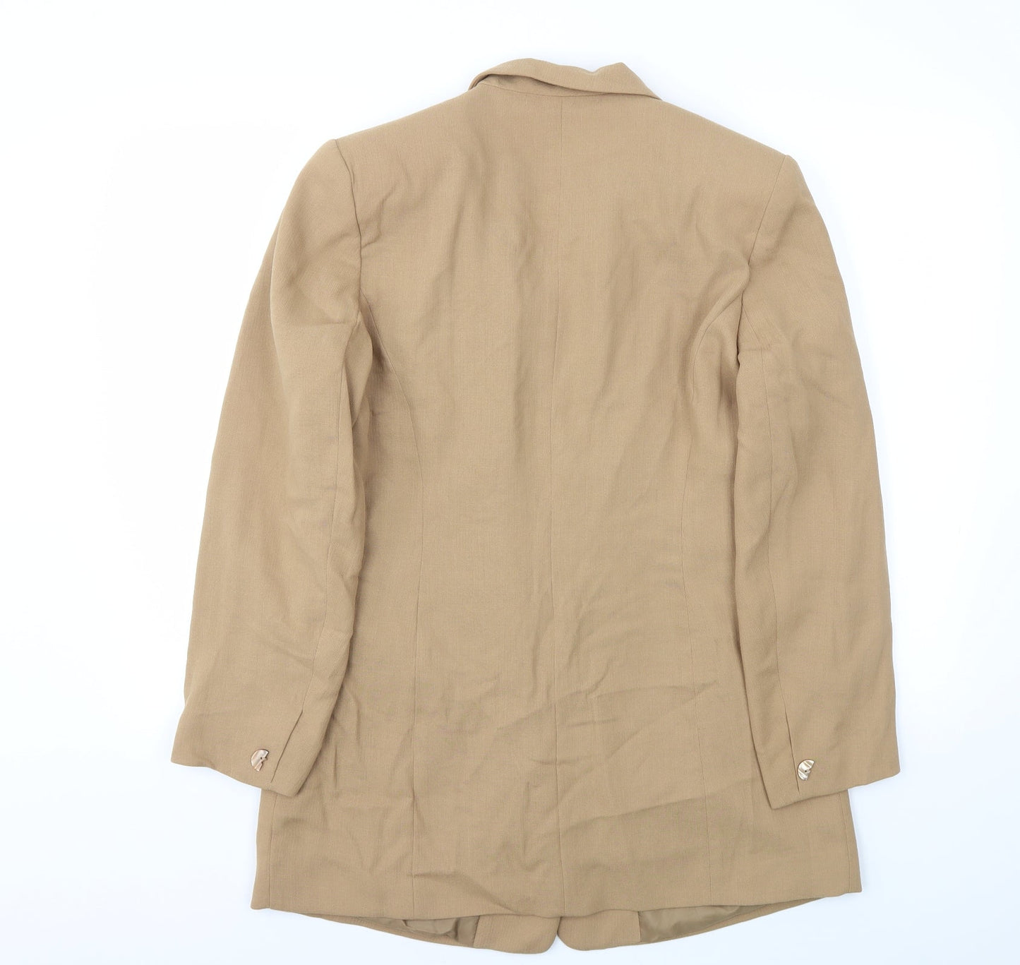 Preworn Womens Beige   Jacket Blazer Size 14