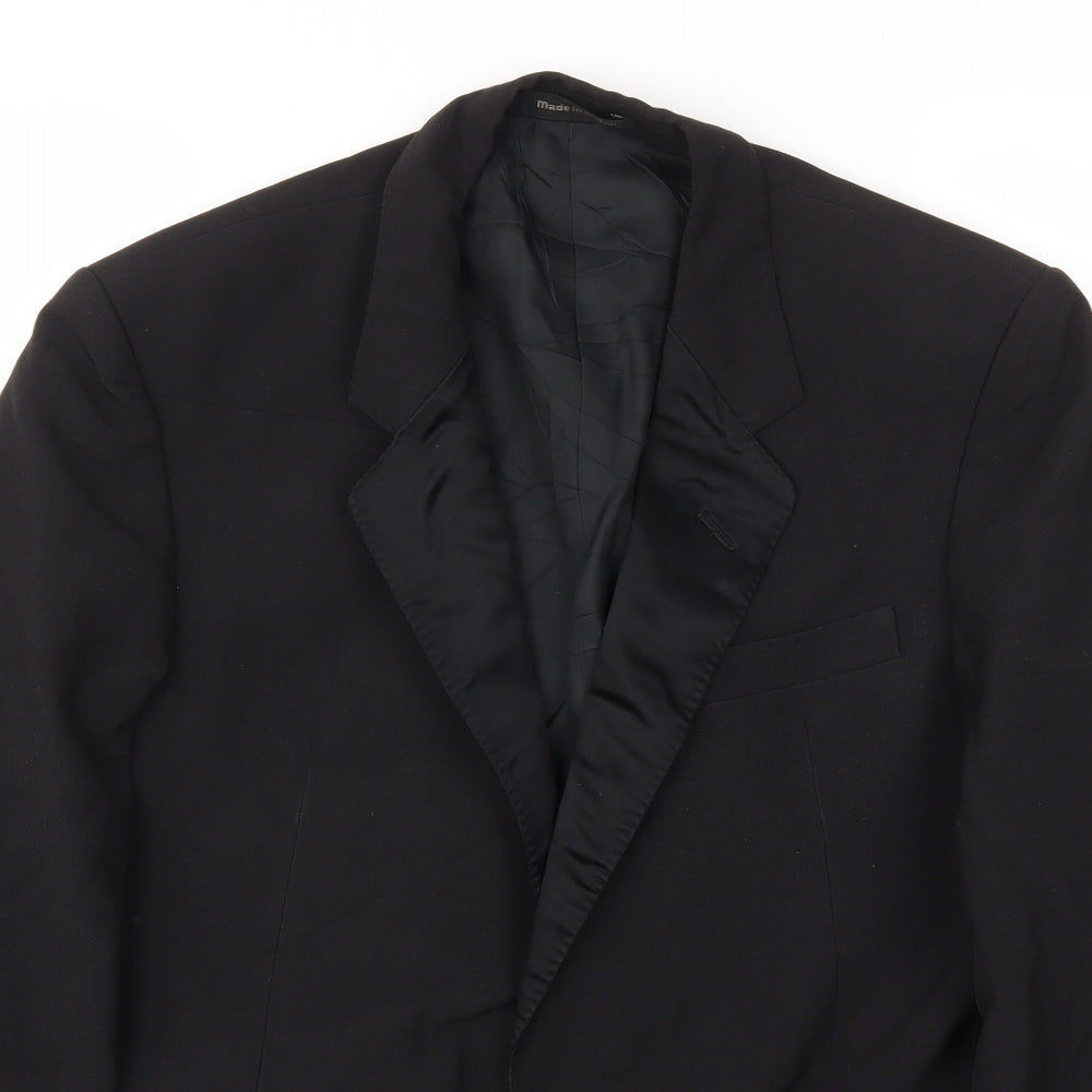 Preworn Mens Black   Jacket Blazer Size 40