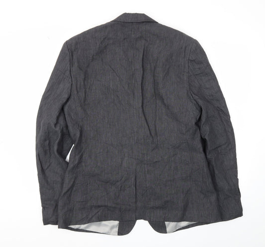 Topman Mens Grey   Jacket Blazer Size 42