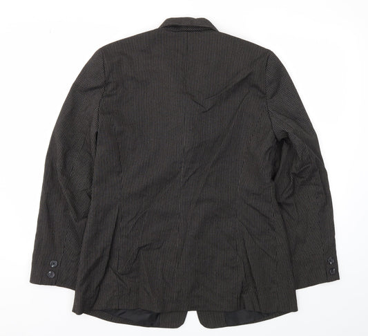 et  vous Womens Brown   Jacket Blazer Size 14