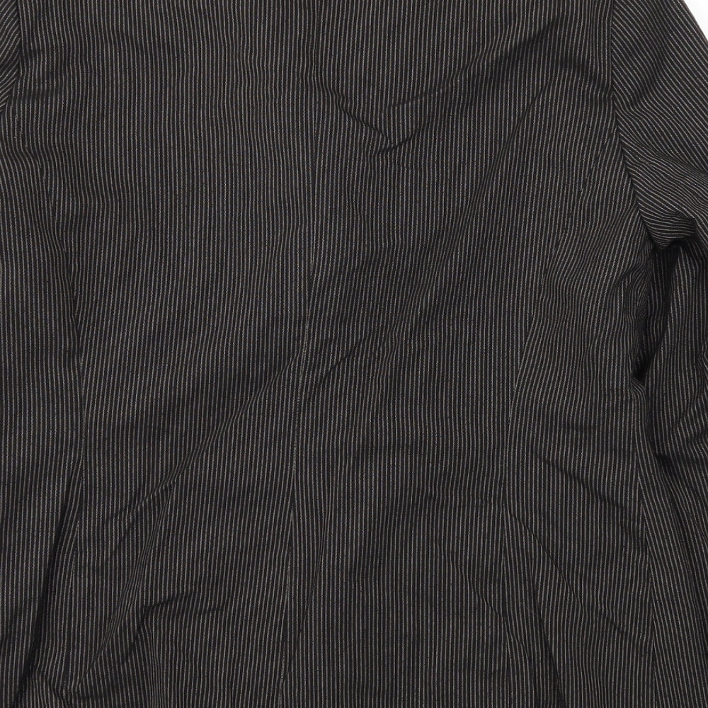 et  vous Womens Brown   Jacket Blazer Size 14