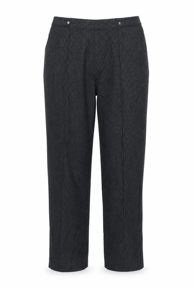 M&S Womens Black Houndstooth  Trousers  Size 10 L24 in