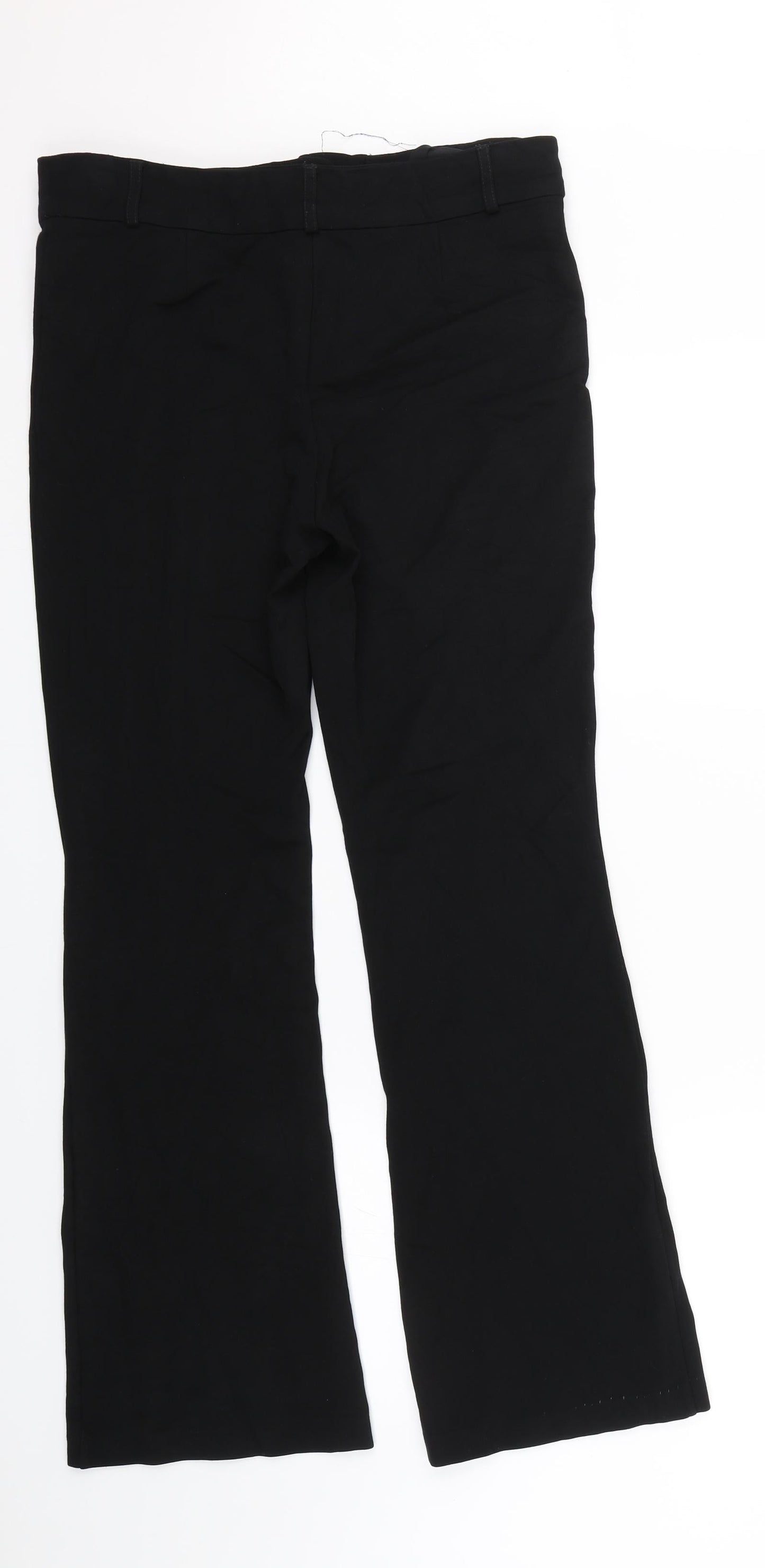 M&S Womens Black   Carrot Trousers Size 12 L28 in