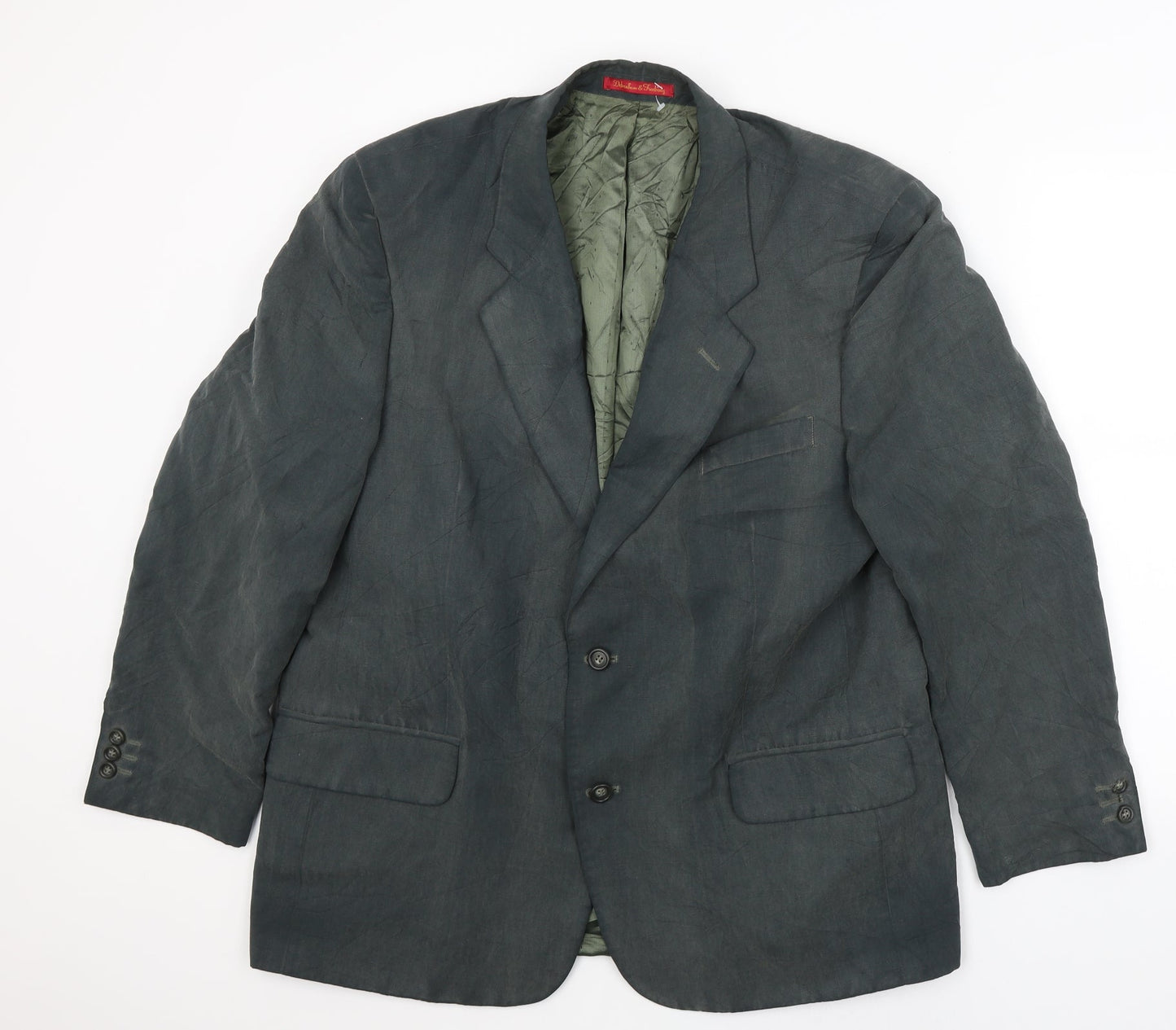 Debenham & Freebody Mens Grey   Jacket Blazer Size XL