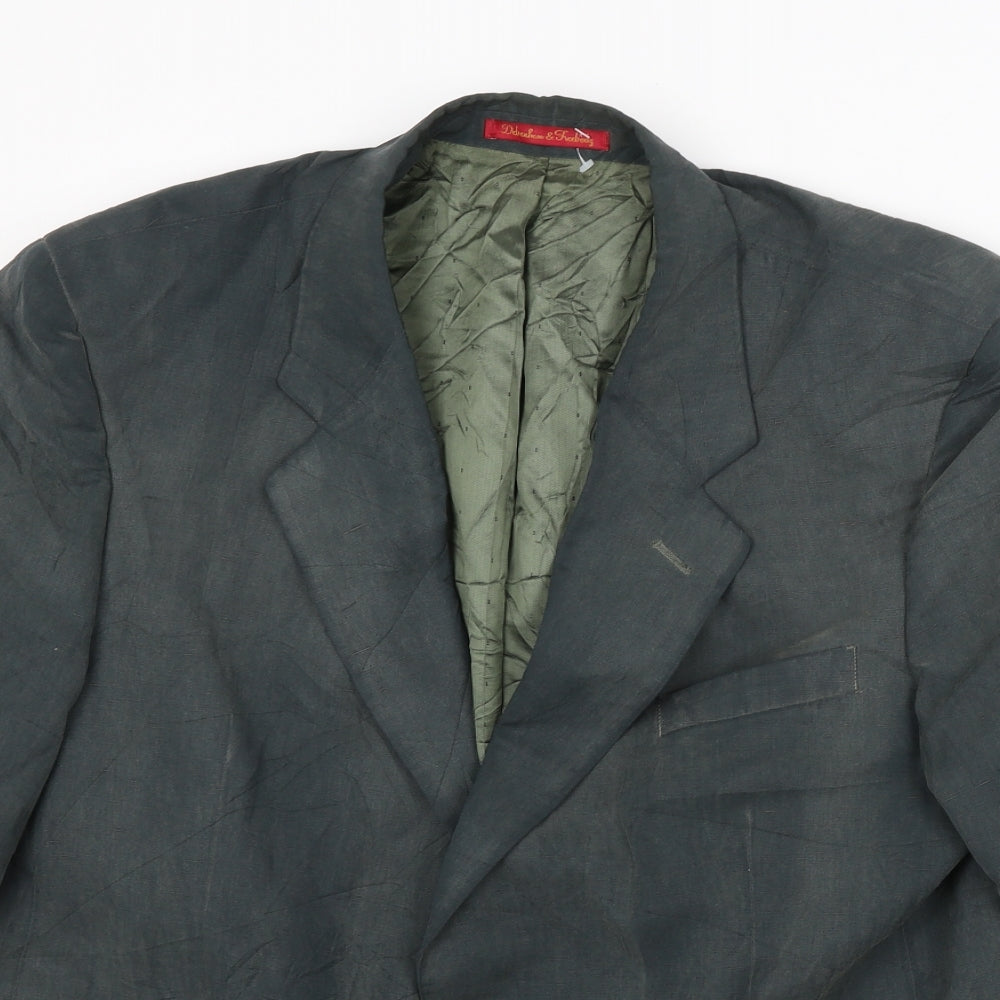 Debenham & Freebody Mens Grey   Jacket Blazer Size XL