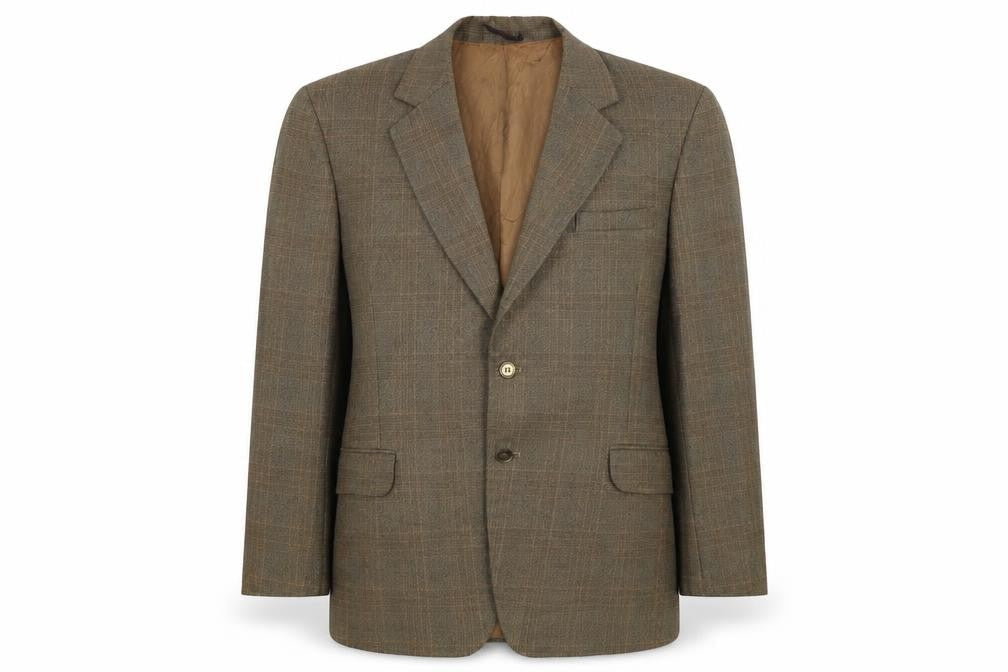 Talisman Mens Green Plaid  Jacket Blazer Size L