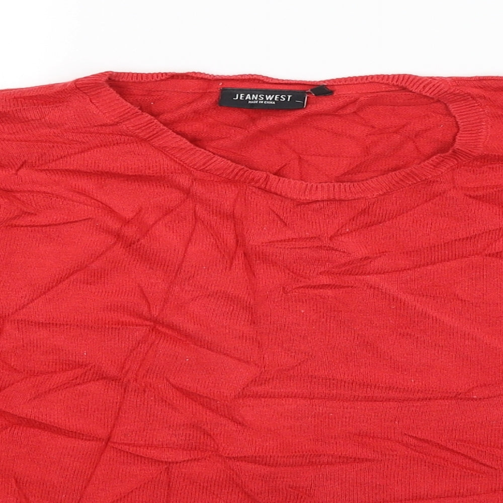 Jeans West Womens Red   Pullover Jumper Size XS