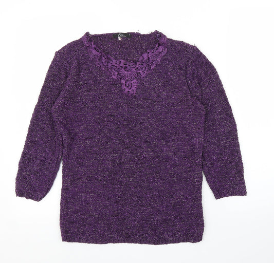 BM Womens Purple   Pullover Jumper Size M