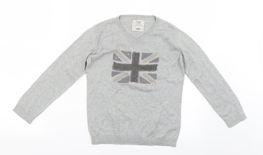 CFK Boys Grey   Pullover Jumper Size 6 Years