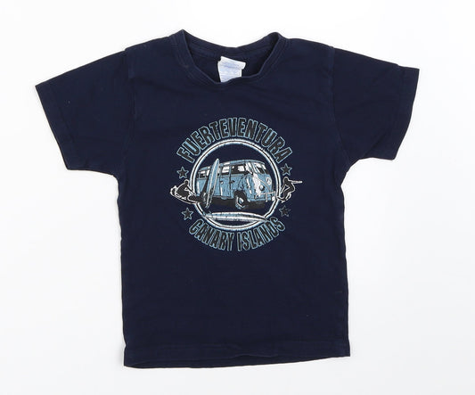JHK Boys Blue   Basic T-Shirt Size 3-4 Years