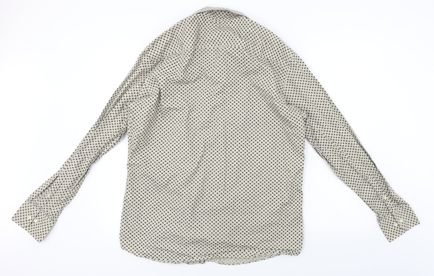 NEXT  Mens Beige    Button-Up Size 16