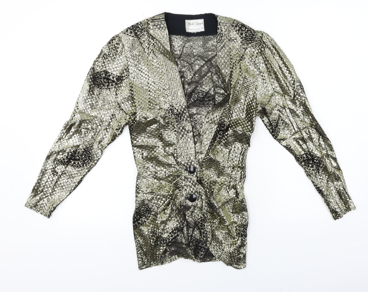 mark Angelo  Womens Gold   Cardigan Jumper Size 10