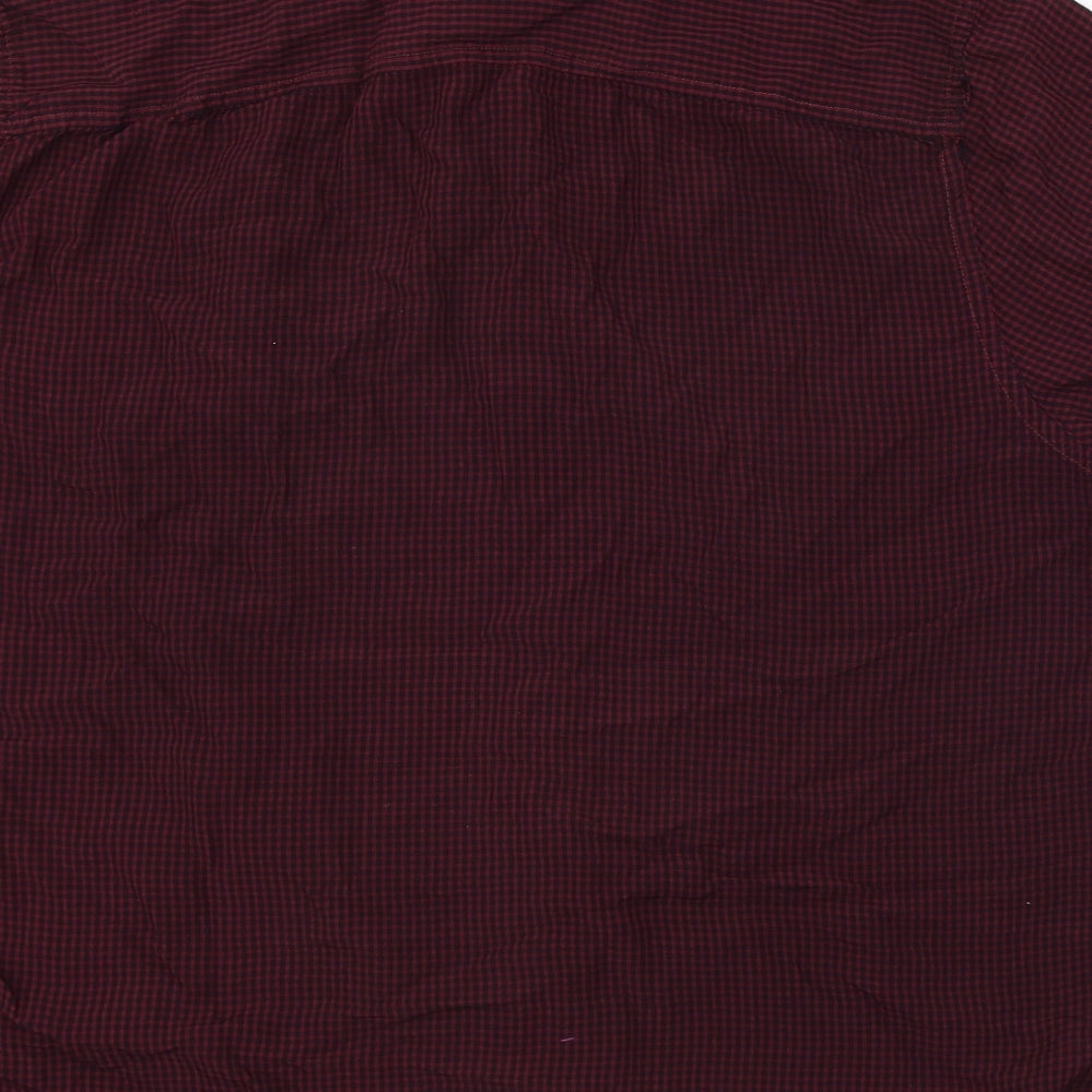 F&F  Mens Red Check   Button-Up Size L