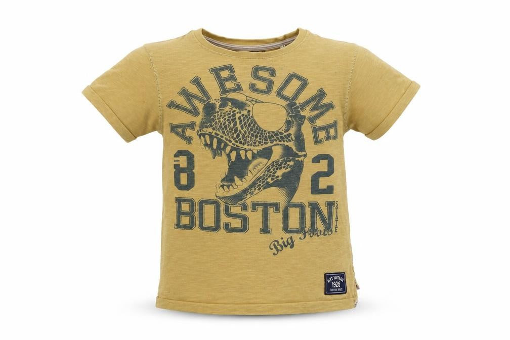 Front view of Next girls’ beige basic t-shirt, size 3, years
