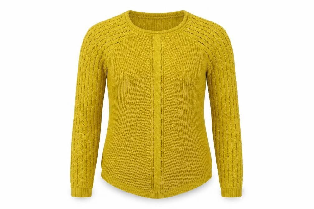 Select Womens Yellow   Pullover Jumper Size M