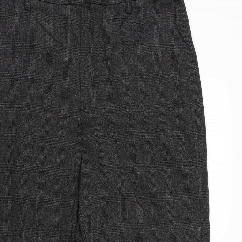 mac  Womens Grey Check  Trousers  Size 14 L26 in