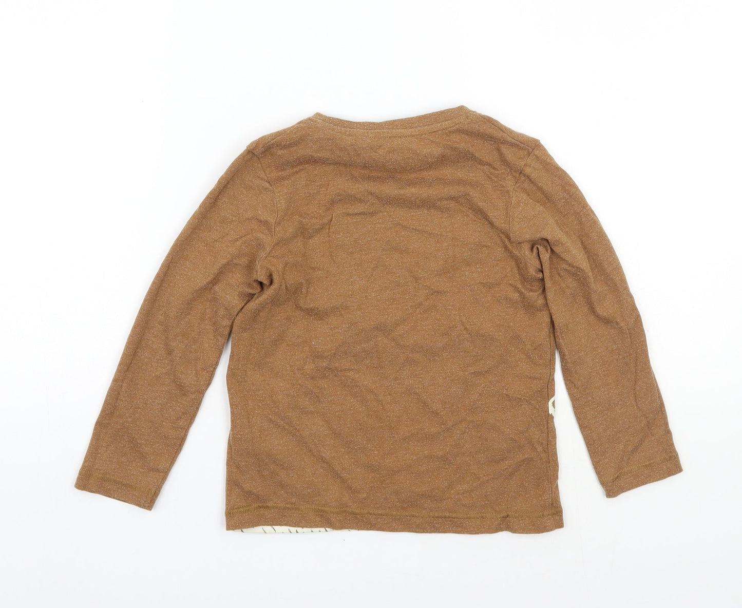 TU Girls Brown   Basic T-Shirt Size 3-4 Years