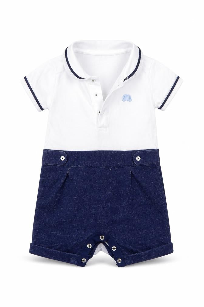 Nutmeg Baby White   Babygrow One-Piece Size 6-9 Months