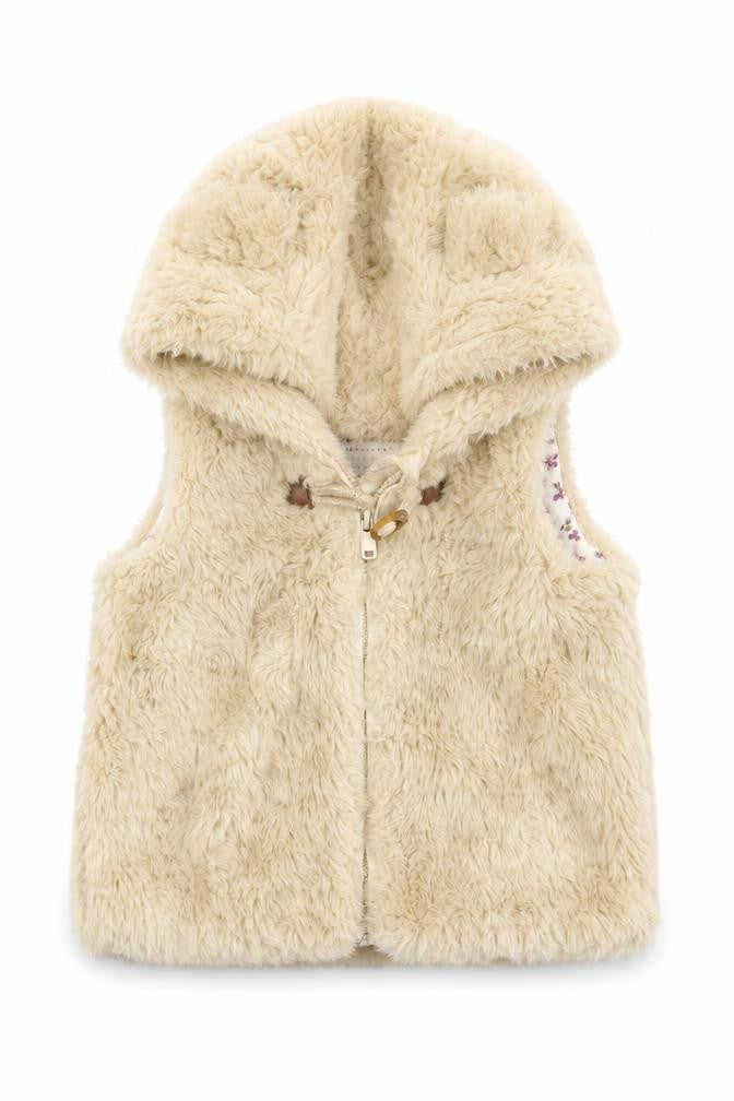 Nutmeg Girls Beige   Gilet Coat Size 2 Years