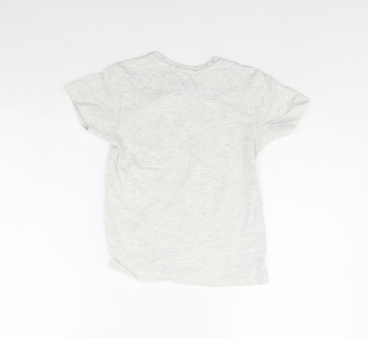 Primark Boys Grey   Basic T-Shirt Size 7 Years