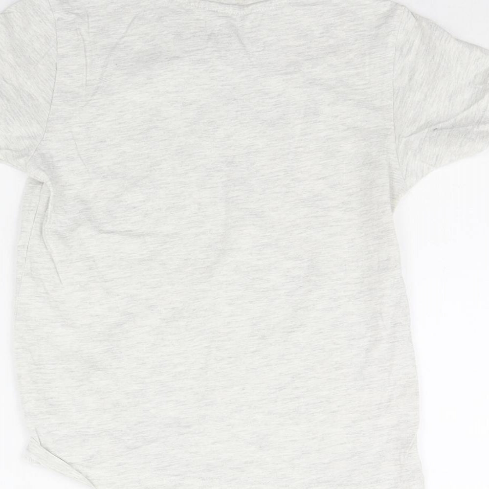 Primark Boys Grey   Basic T-Shirt Size 7 Years