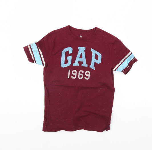 Gap Boys Red   Basic T-Shirt Size L