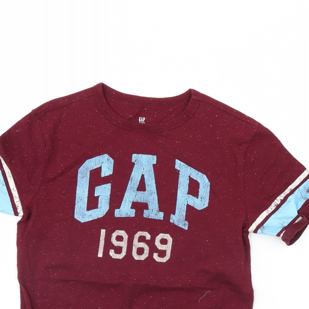 Gap Boys Red   Basic T-Shirt Size L