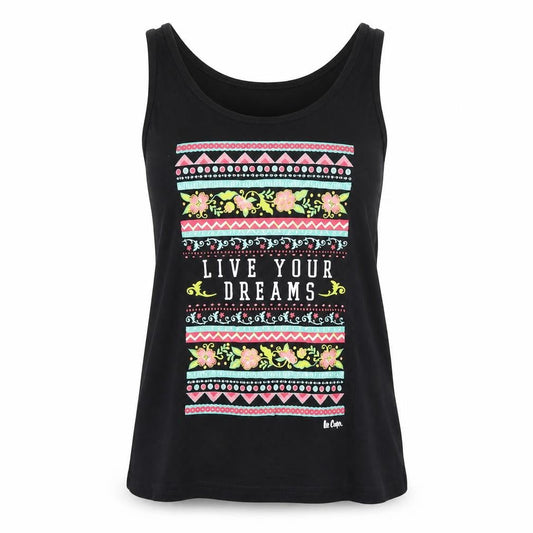 Lee Cooper Womens Black   Basic Tank Size 8