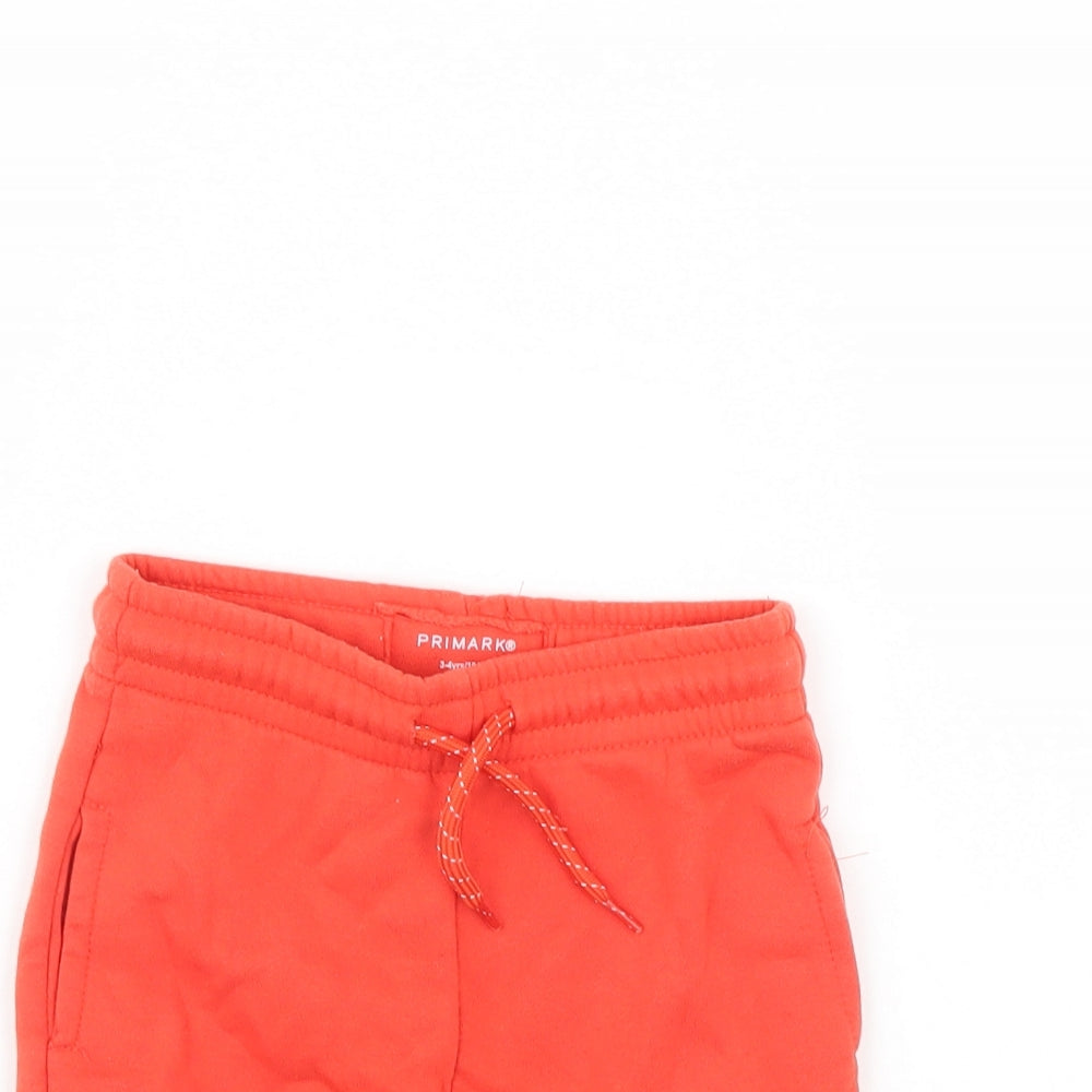 Primark Boys Orange   Sweat Shorts Size 3 Years