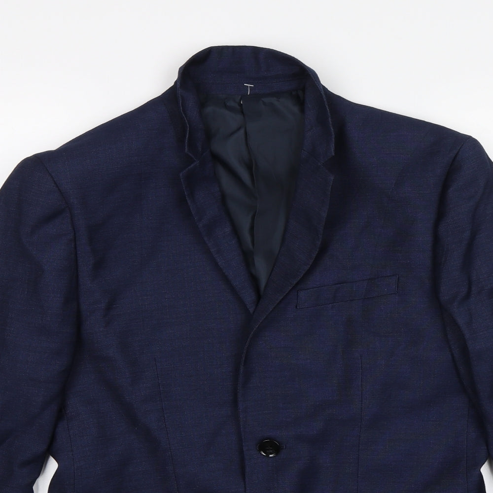 H&M Mens Blue   Jacket Blazer Size 36