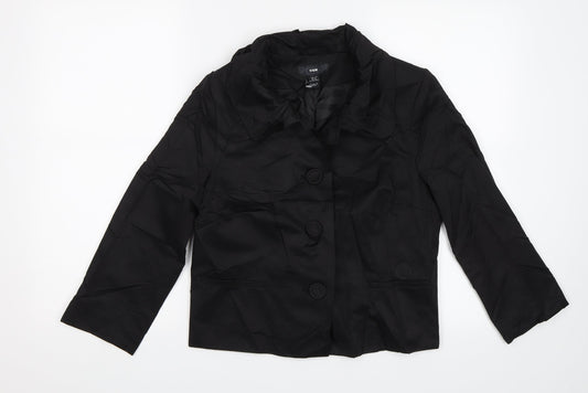 H&M Womens Black   Jacket  Size 12
